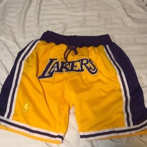 Lebrun James Lakers Just Don shorts